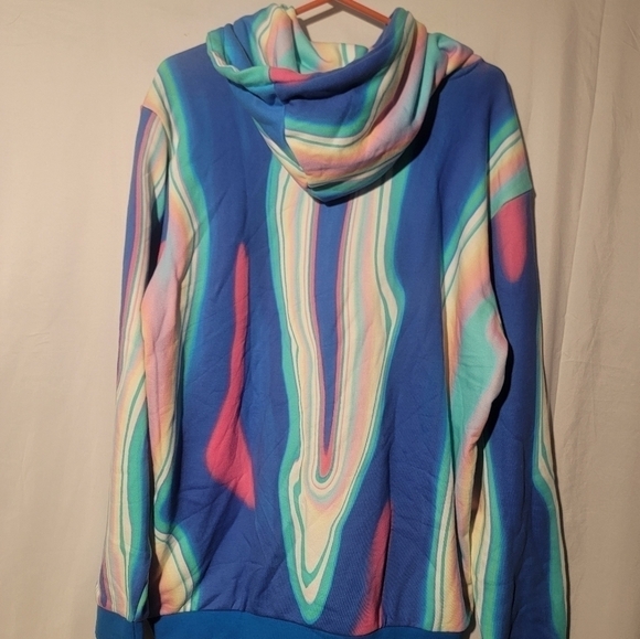 Adidas Originals Hyperreal Allover Print Pullover Hoodie Mens Size Large HK5142 - Picture 2 of 5